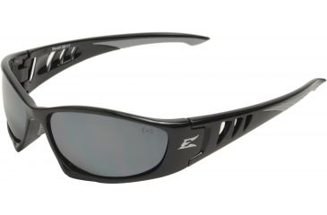 Image of Edge Eyewear Baretti Safety Glasses Black Frame Silver Mirror Lens Sb117