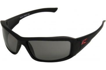Image of Edge Eyewear Brazeau Safety Glasses Black Torque Frame Smoke Lens Polarized Txb236