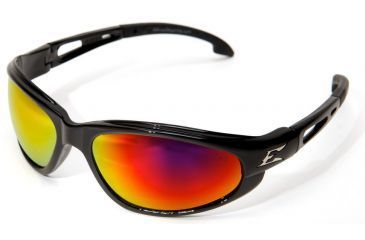 Image of Edge Eyewear Dakura-Black / Aqua Precision Red Mirror Lens with Gasket GSWAP119