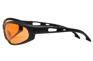 Image of Edge Eyewear Falcon Safety Glasses - Black Frame, Tiger's Eye Lens SF610