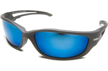 Image of KazbekXL - Black Frame-Polarized Aqua Precision Blue Mirror Lens TSKAP-XL218