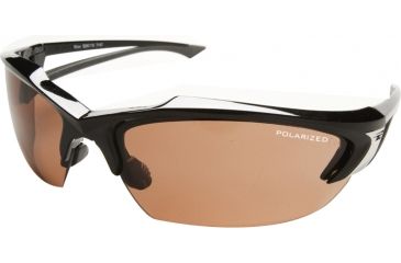 Image of Edge Eyewear Khor Safety Glasses Black Frame Polarized Copper Driving Lens Tsdk215