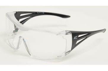 Image of Ossa Fit Over Safety Glasses - Black Frame, Large Clear Lens XF111-L