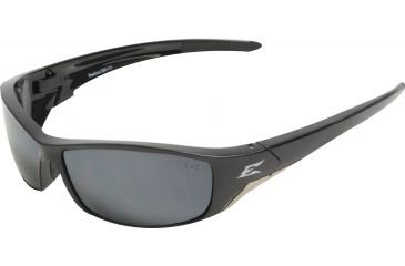 Image of Edge Eyewear Reclus Safety Glasses Black Frame Silver Mirror Lens Sr117