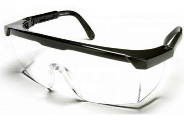 Image of Edge Eyewear Volcan Safety Glasses - Black Frame, Clear Lens DV111