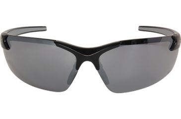 Image of Edge Eyewear Zorge G2 Safety Glasses Black Frame / Silver Mirror Lenses, Universal DZ117-G2