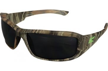 Image of Edge Safety Brazeau with Green E Logo, Smoke Lens, Camouflage Frame, XB116CF-E3