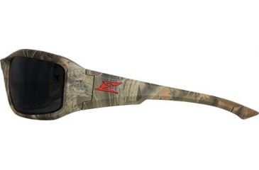 Image of Edge Safety Brazeau with Red E Logo, Polarized Smoke Lens, Camouflage Frame, TXB216CF-E5