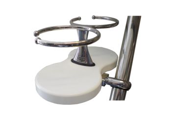 Image of Edson Marine Clamp-On Drink Holder - Double - White Poly 66811