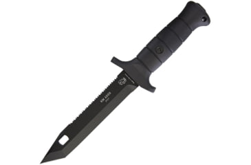Image of Eickhorn Solingen KM 4000 German Military Knife, 6.63 black Kalgard coated tanto blade, Black synthetic handle, 825130