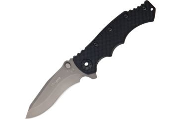 Image of Eickhorn Solingen Pohl One Linerlock G10 Folding Knife,4in,Bohler N-695 Steel,Gray,Black,G10 Handle EI104218