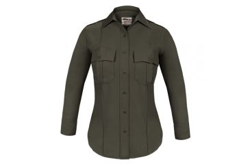 Image of Womens, Brown, TexTrop2 Long Sleeve Shirts, Ladies Choice, Zipper