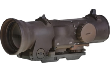 Image of Elcan SpecterDR Rifle Scope w/Integral A.R.M.S. Picatinny Mount, 1.5-6x5.56mm, CX5455 Ballistic Reticle, FDE, DFOV156-T1
