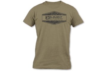 Image of Element Outdoors Distressed Logo Short-Sleeve T-Shirt - Mens, Light Olive, 4X-Large, SS-DT-4XL-LO