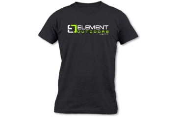 Image of Element Outdoors Traditional Logo Short-Sleeve T-Shirt - Mens, Black, X-LARGE, SS-TLT-XL-BL
