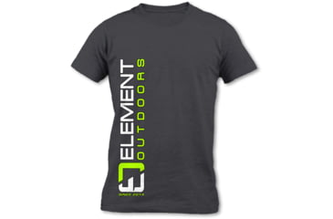 Image of Element Outdoors Vertical Logo Short-Sleeve T-Shirt - Mens, Charcoal, 3X-Large, SS-VLT-3XL-CH