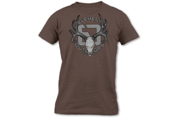 Image of Element Outdoors Whitetail Skull Short-Sleeve T-Shirt - Mens, Expresso, 2X-LARGE, SS-WST-2XL-EX