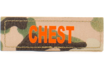 Image of Eleven 10 1x3 Med Name Tape Patch, Orange - E10-7003-CHEST-MTC/ORG