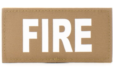 Image of Eleven 10 2x4 Med Id Patch, White Glow - E10-7001-FIRE-CYT/GLO