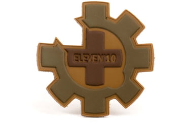 Image of Eleven 10 Logo PVC Patch, FDE, E10-LP-FDE