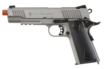 Image of Elite Force 1911 TAC Gen3 CO2 Airsoft Pistol, Stainless Steel 2279556