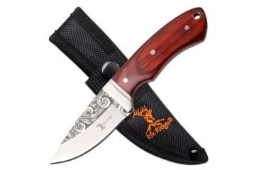 Image of Elk Ridge Fixed Knive, 2.6in Blade, 3CR13 Steel Blade, Brown/Wood, ER-200-18WD