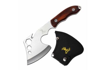 Image of Elk Ridge ER-199BR Axe, 4in, 3CR13 Stainless Steel, Pakkawood Handle, Brown, ER-199BR