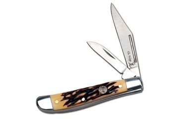 Image of Elk Ridge Folding Blade, 1.75in, Stainless Steel Blade, Simulated Bone Peanut Handle ER-226SI