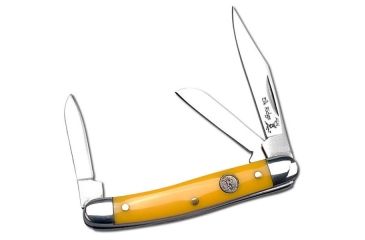 Image of Elk Ridge Folding Blade, 2in, Stainless Steel Blade, Derlin Yellow Handle ER-323SY