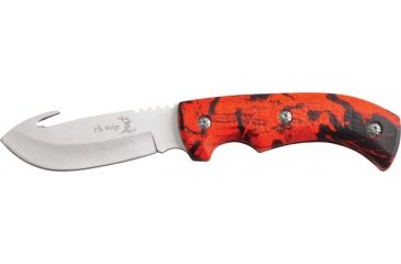 Image of Elk Ridge Guthook Hunter Fixed Blade Knife 4in, 4in, Guthook Blade, Red Aluminum Handle ER274RC