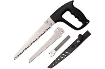 Image of Elk Ridge Hand Saw Set, 8 in, 3Cr13 Stainless Steel Stainless Steel, Saw, Black, ER-SAW004BK