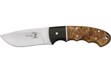 Image of Elk Ridge Hunter Fixed Blade Knife 3.5in, 3.5in, Stainless Blade, Burl Wood Handle ER128
