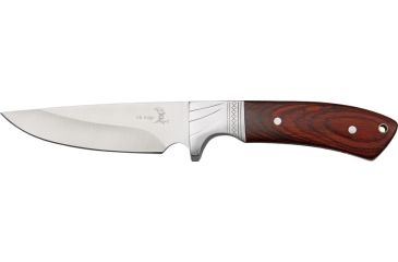 Image of Elk Ridge Hunter Fixed Blade Knife, 4.375in, Stainless Blade, Brown Pakkawood Handle ER148
