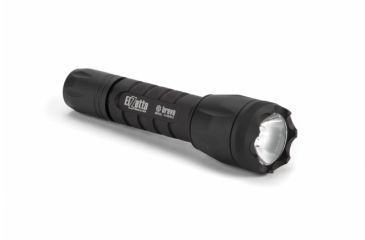 Image of Bravo 2-Cell LED Flashlight,Black,650 Lumens w/Crenellated Bezel Ring,Black,High Output Avs Head,Click Tailcap