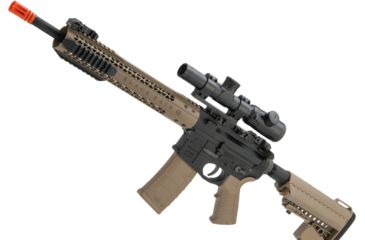 Image of EMG Black Rain Ordnance BRO SPEC15 Licensed AR-15 Airsoft AEG Rifle, Carbine, Dark Earth, Large, KA-EMG-AG-196-DE