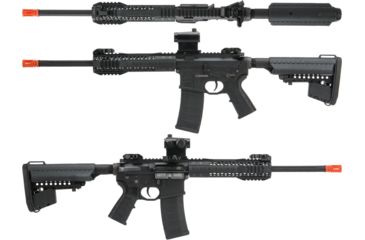 Image of EMG Black Rain Ordnance BRO SPEC15 Licensed AR-15 Airsoft AEG Rifle, CQB, Black, Large, KA-EMG-AG-197-BK