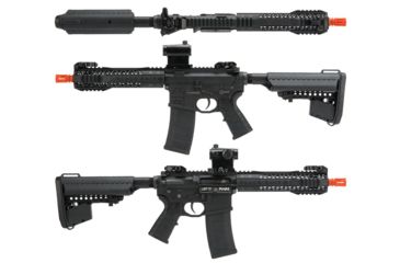 Image of EMG Black Rain Ordnance BRO SPEC15 Licensed AR-15 Airsoft AEG Rifle, Shorty, Black, Large, KA-EMG-AG-233-BK