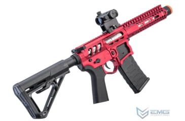 Image of EMG F-1 Firearms PDW AR15 eSilverEdge Airsoft AEG Training Rifle, 3G Style 2, RS3, Red, UPDW-R