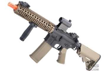Image of EMG Helios Daniel Defense Licensed MK18 Airsoft AEG Rifle, EDGE Series, Black/Tan, SA-E19 DD- HT
