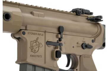 Image of EMG Helios Knights Armament Licensed SR-16E Mod2 MLOK Airsoft AEG Rifle, CQB, Tan, Large, AR-074E