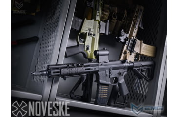 Image of EMG NOVESKE Gen 4 w/ eSilverEdge SDU2.0 Gearbox Airsoft AEG Training Rifle, Shorty, 350 FPS, Black, NSBR-10B 350 FPS