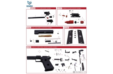 Image of EMG Salient Arms International 2011 DS Full Auto Select Fire GBB Pistol, 4.3 CO2, Black, Medium, SA-DS0250