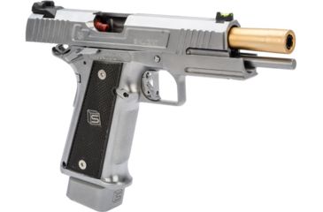 Image of EMG Salient Arms International 2011 DS Full Auto Select Fire GBB Pistol, 5.1 Green Gas, Silver, Medium, GP-SAI-DS0101-FA