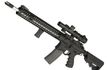 Image of EMG Seekins Precision Licensed AR-15 SP223 Advanced Airsoft M4 AEG Rifle, w/G2 Gearbox, Black, Large, TGR-015-BR8-BNB-NCM