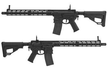 Image of EMG Sharps Bros Hellbreaker Licensed Full Metal Advanced M4 Airsoft AEG Rifle, 15in Carbine, Black, Large, M4-SB15-BK
