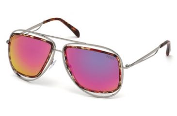 Image of Emilio Pucci EP0003 Sunglasses - Pink Frame Color, Gradient/Mirror Violet Lens Color