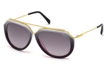 Image of Emilio Pucci EP0015 Sunglasses - Grey Frame Color