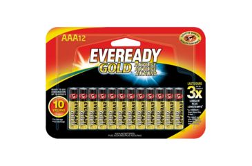 Image of Energizer AAA Eveready-Gold Alkaline Batteries, 1.5V, 12Pack, A92BP-12N