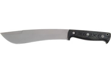 Image of Entrek Destroyer Fixed Blade Knife, 9in, Bolo Style Blade, Black Canvas Micarta Handle EN11