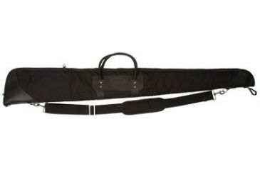 Image of Envelop Cases Mississippi 52in Black Leather Deluxe Gun Case, Nickel/Black Binding 801103